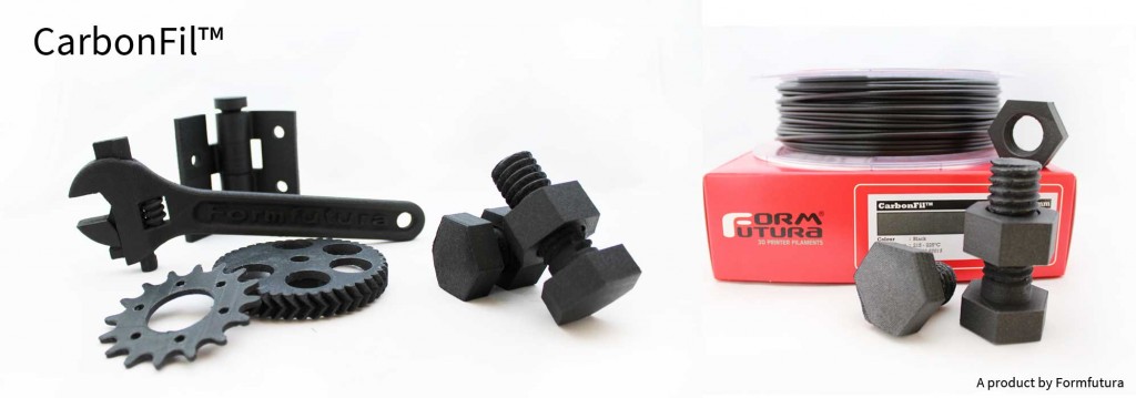 黑色- 500g 1.75mm Formfutura CarbonFil™ 高硬度碳纖維3D打印耗材