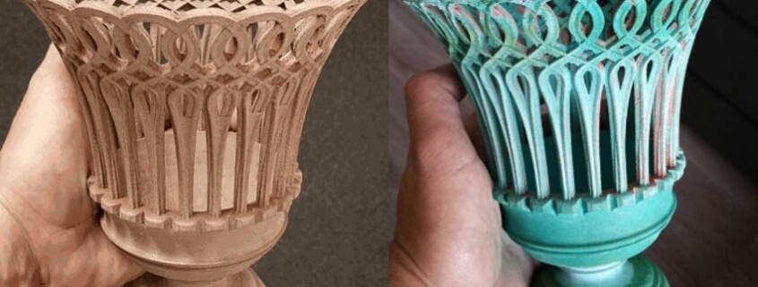 怎樣將3D打印成品做到有金屬氧化綠鏽效果