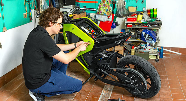 用3D打印製作電動摩托車