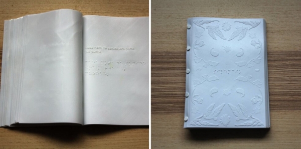 第一本3D打印出來的盲人書籍