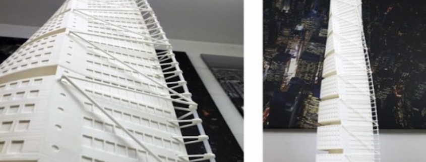 通過3D打印Turning Torso向建築師Calatrava致敬1