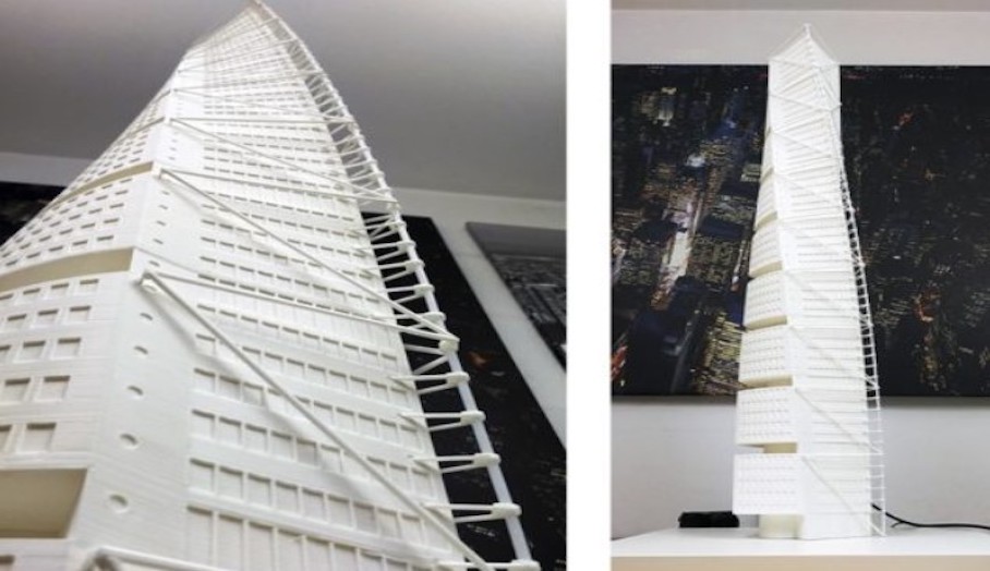 通過3D打印Turning Torso向建築師Calatrava致敬1