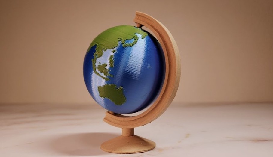 怎樣3D打印出雙色地球儀呢？1