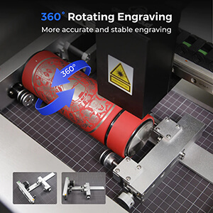 GweikeCloud RF Metal Tube Laser Cutter & Engraver with Rotary特點2