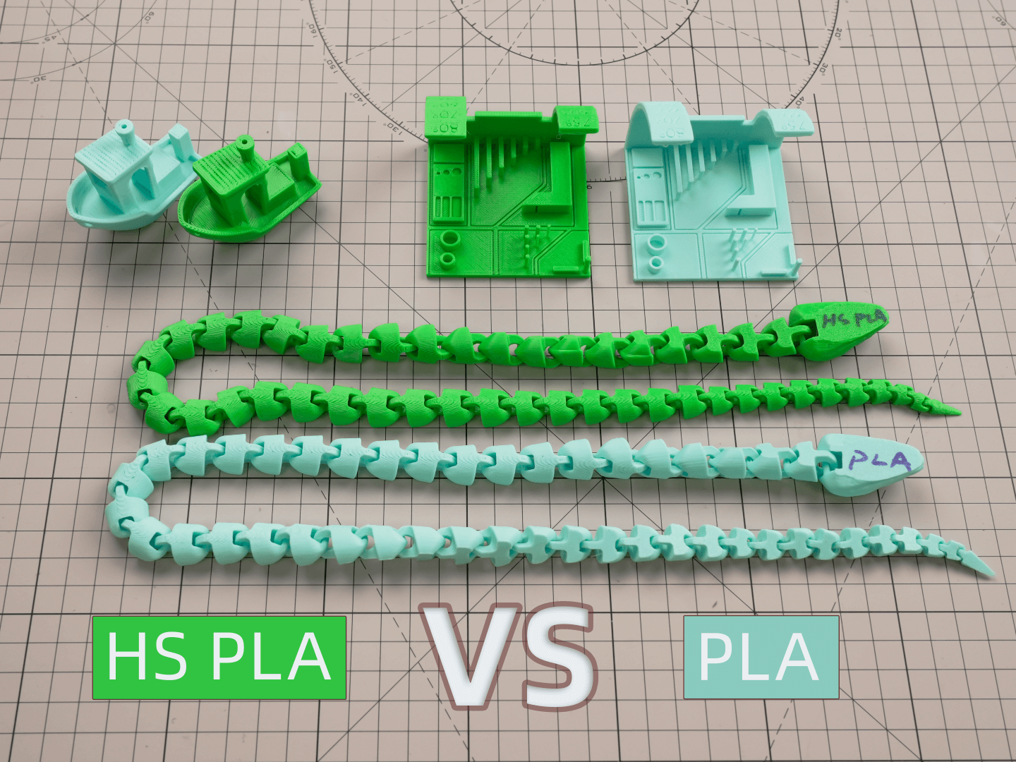 為什麼選擇高速耗材？HS PLA vs PLA