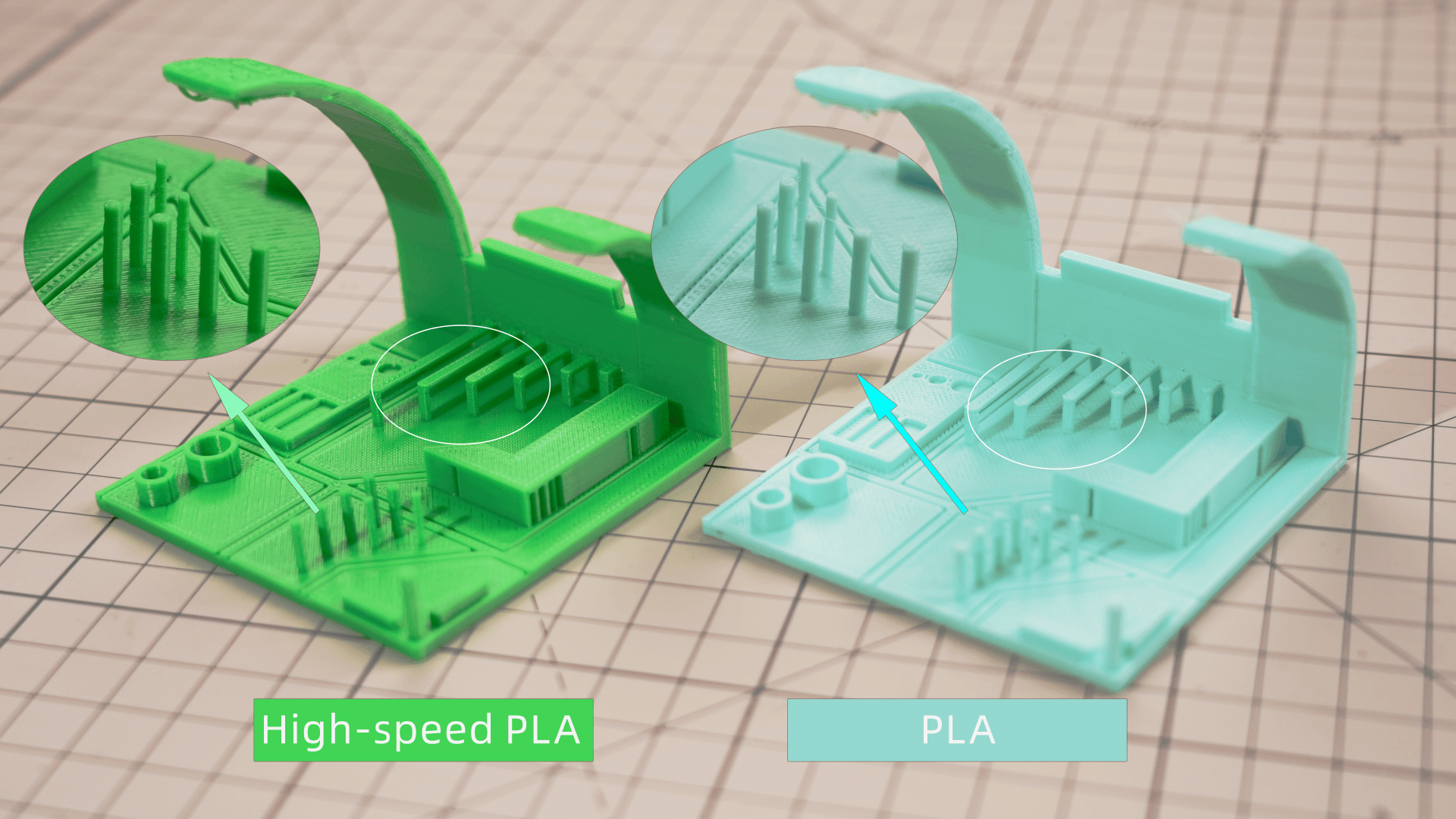 為什麼選擇高速耗材？HS PLA vs PLA